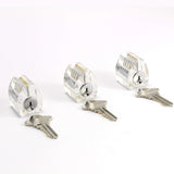 Dangerfield Eureka clear locks and keys close-up