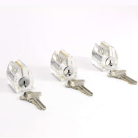 Dangerfield Eureka clear locks and keys close-up