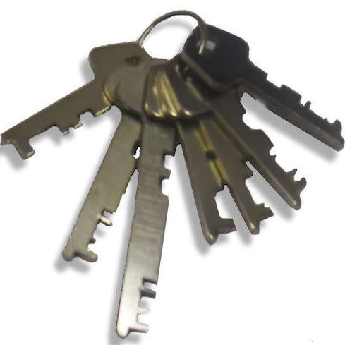 7 Piece FLAT Master Key set - Lockers, Offices, Warehouses