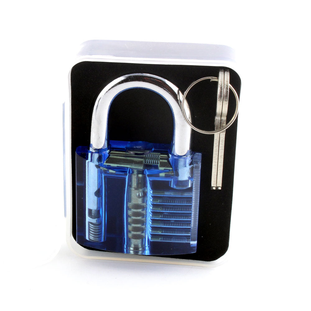 Clear Training Padlock with Visible Mechanism, Practice Plus