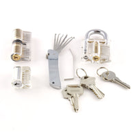 Jack Knife with 3 practice locks for lockpicking