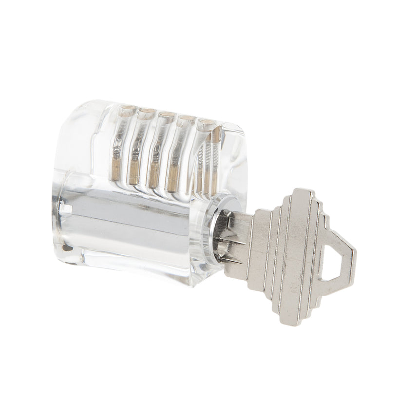 Clear Practice Lock with Key 2