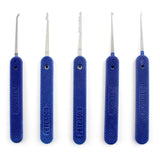 Peterson 'Just Picks' Stainless Slender 5 Piece set - Government Steel - Upright