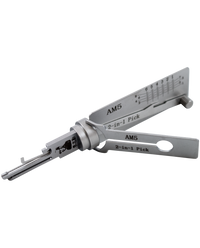 LISHI American AM5 (and AM3, AM7) 2 in 1 Lock Pick + Decoder - top diagonal 
