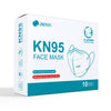 N95 Face Masks - (Box of 10) KN95 PPE Protection vs. airborne particles, droplets, pollution, pollen