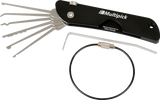 Multipick Jackknife Pocket Lock Pick Set Blackline Edition