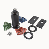 Plug puller tool set including bell type device and multiple VIPER screws for professional locksmith use.