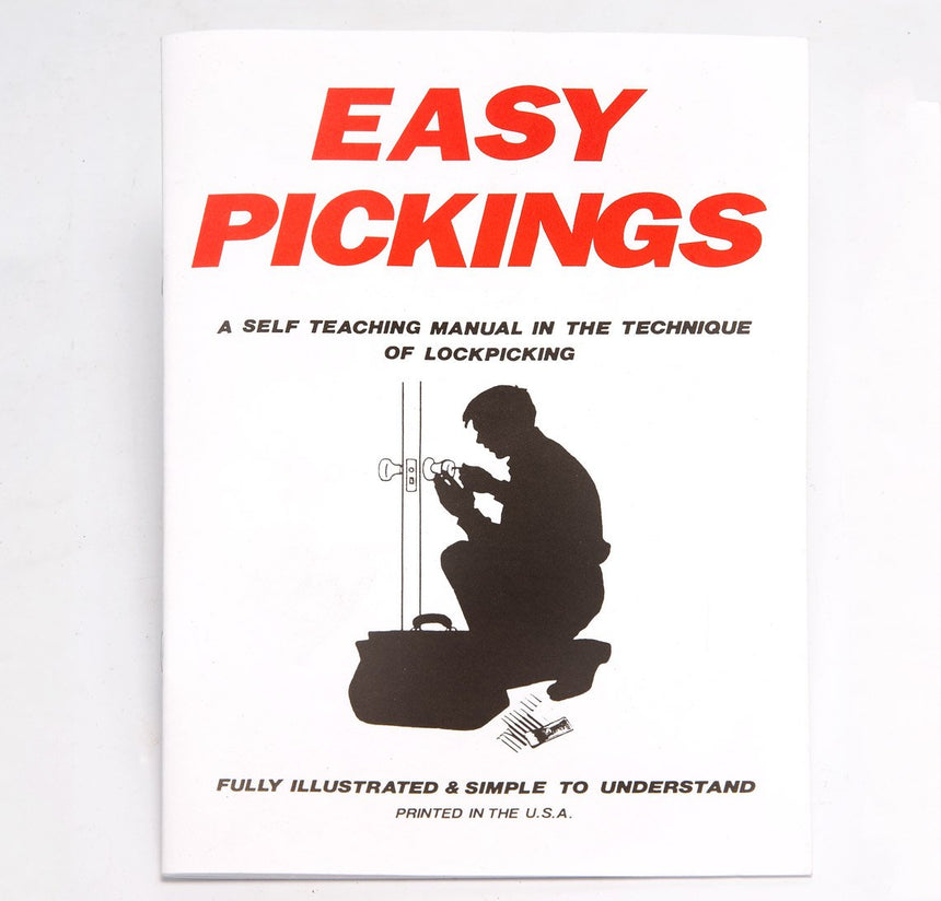 Easy Pickings - How to Lock Pick book - Angle view