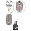 Clear Practice Tubular Lock - Spool Pin Version